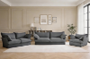 Picture of CAVINAS 3.5/2.5/1.5 Seater Fabric Sofa Range with Removable and Washable Covers (Dark Grey)