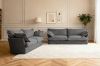 Picture of CAVINAS 3.5/2.5/1.5 Seater Fabric Sofa Range (Dark Grey) - 3.5 Seater