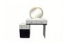 Picture of GLOW 3-Drawer Extension Dressing Table with LED Mirror and NOOK Makeup Stool Set