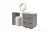Picture of NOOK 3-Drawer Extension Dressing Table with LED Mirror and Makeup Stool Set