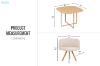 Picture of GRAPH 5PC Space Saver Dining Set