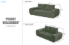 Picture of FABIEN 2 Seater Fabric Compressed Sofa (Green)