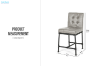 Picture of LENTO Bar Chair - 2 Chairs in 1 Carton