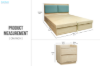 Picture of YORU 3PC Bedroom Set with Gas Lift Storage and Drawers in Queen Size
