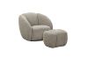 Picture of EMERY 360° Swivel Armchair with Ottoman