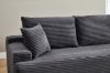 Picture of ASHFORD Fabric Sectional Compressed Sofa (Grey) - Chaise Facing Right