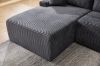 Picture of ASHFORD Fabric Sectional Compressed Sofa (Grey) - Chaise Facing Left