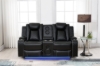 Picture of FAIRWAY Air Leather Dual Motor Reclining Sofa Range with Cup Holders & Storage & Bluetooth Speaker & USB Port, Power Socket & Wireless Charging & LED Lighting