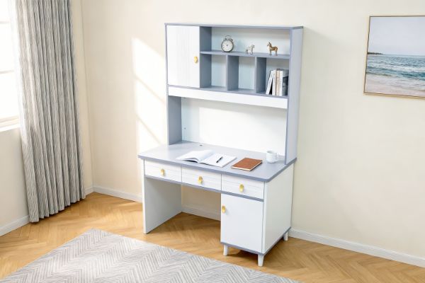Picture of ZEAL 120 2-Door 3-Drawer Study Desk with Shelf