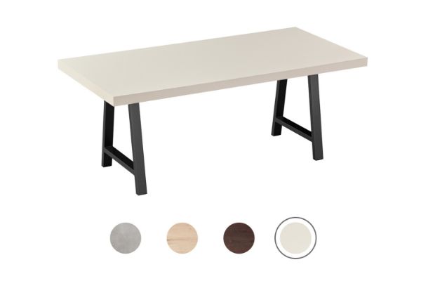 Picture of SYNERGYPLUS Dining Table with A-Frame Metal Legs (New Champagne) - 160x90
