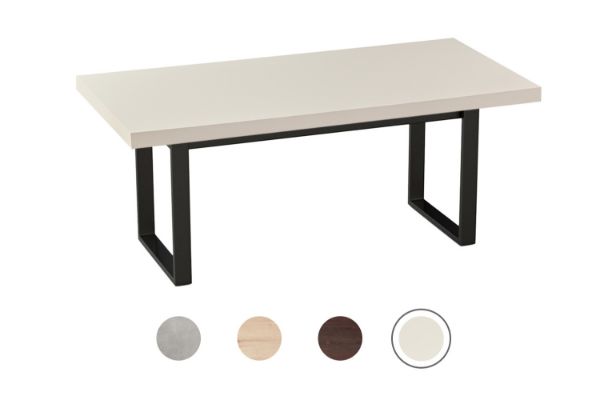 Picture of SYNERGYPLUS Dining Table with Square Metal Legs (New Champagne) - 180x90
