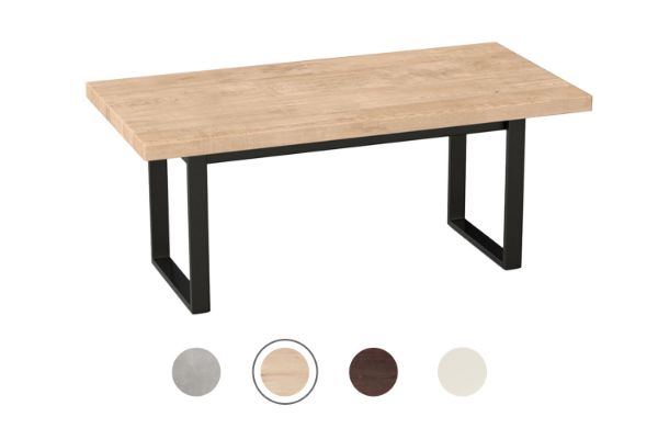 Picture of SYNERGYPLUS Modular Dining System - 160/180/200 Thick Table Top in 4 Colors with Square Metal Legs