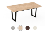Picture of SYNERGYPLUS Dining Table with Trapezoid Metal Legs (Natural Oak) - 180x90