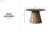 Picture of BETA D120 Reclaimed Pine Wood Dining Table