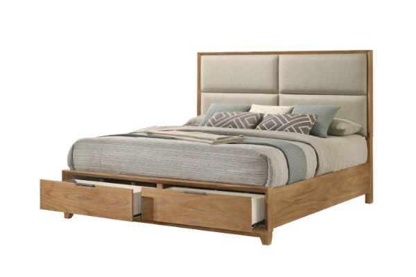 Picture of BRYDEN Bed Frame with Storage Drawers in Queen/King Size