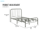 Picture of FEXON King Single/Queen Size Metal Bed Frame (Grey)