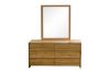 Picture of BRITTON 6-Drawer Australian Marri Hardwood Dresser with Mirror