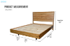 Picture of BRITTON Australian Marri Hardwood Floating Bed Frame in Queen/King Size