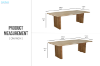 Picture of LINTON Australian Marri Hardwood Dining Table - 240 Table