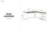 Picture of TIVON 150 L-shaped Desk with Drawer & Shelves