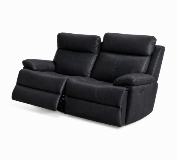 Picture of HAILEBURY V2 2 Seater Recliner Sofa (Black)