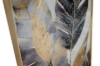 Picture of 357-017 Decorative Wall Art with Golden Frame (50x70cm) - Leaves