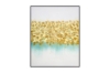Picture of 389-008 Hand Oil Painting Canvas Wall Art with Black Frame(60x80CM) - Golden Sandy Beach