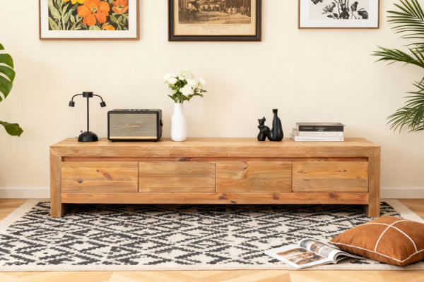 Picture of NORDWOOD 210 Reclaimed Pine Wood TV Unit