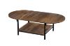 Picture of MORPH Expandable Coffee Table with Storage Shelf (Brown)