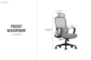 Picture of ZYLO High Back Office Chair with Adjustable Headrest & Backrest