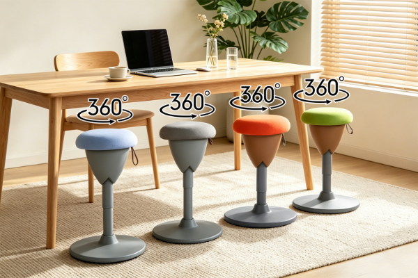 Picture of MOVI Height Adjustable 360° Swivel Self-Balancing Wobble Stool/Active Stool (Multiple Colours)