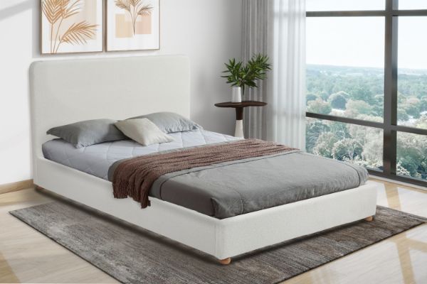 Picture of SPRINGFIELD Teddy Fabric Bed Frame in NZ King Size (168x204)