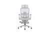 Picture of FLEXO Height Adjustable Mesh Seat Office Chair with Adjustable Headrest & Backrest, Seat Slider (Grey)