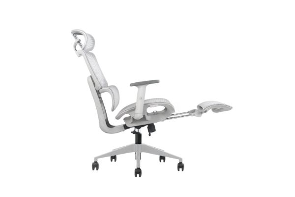 Picture of FLEXO Height Adjustable Mesh Seat Office Chair with Footrest (Grey)