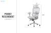 Picture of FLEXO Height Adjustable Mesh Seat Office Chair (Grey)