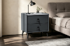 Picture of CUBA 2-Drawer Sintered Stone Top Bedside Table (Dark Grey)