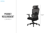 Picture of FLEXO Pro Height Adjustable Mesh Office Chair with Adjustable Headrest & Backrest, 5D Armrests and Seat Slider (Dark)