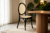 Picture of DORSEY Dining Chair with Rattan Seat (Black)