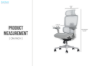 Picture of FLEXO Pro Height Adjustable Mesh Office Chair with Adjustable Headrest & Backrest, 5D Armrests and Seat Slider (Grey)