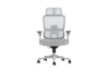Picture of FLEXO Pro Height Adjustable Mesh Office Chair with Adjustable Headrest & Backrest, 5D Armrests and Seat Slider (Grey)