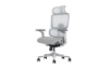 Picture of FLEXO Pro Height Adjustable Mesh Office Chair with Adjustable Headrest & Backrest, 5D Armrests and Seat Slider (Grey)