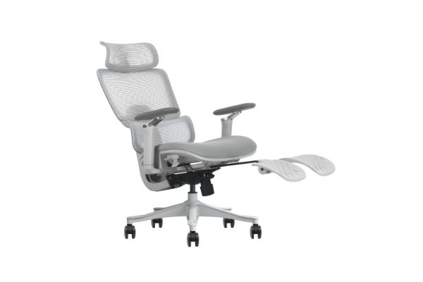 Picture of FLEXO Pro Height Adjustable Mesh Office Chair with Footrest (Grey)