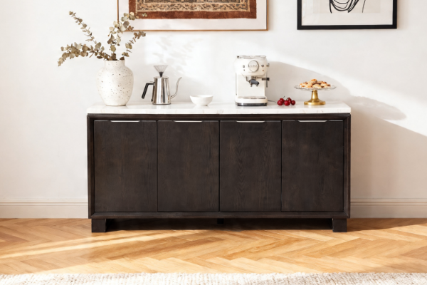 Picture of EDWYN 4-Door Buffet with Marble Top