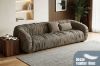 Picture of MOCHA 4 Seater Goose Feather-Filled Fabric Sofa