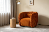 Picture of MOCHA 360° Swivel Goose Feather-Filled Fabric Armchair