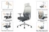 Picture of AVERY High Back Office Chair with Adjustable Headrest, Adjustable Lumbar Support and Seat Slider
