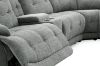 Picture of SOMNIX Zero Gravity Dual Motor Power Reclining Sectional Sofa with Storage Console & Cup Holders & USB Type-C Ports (Grey)
