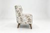 Picture of LUNORA Beige Accent Armchair/Sofa Chair with Floral Outer Back