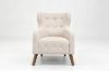 Picture of LUNORA Beige Accent Armchair/Sofa Chair with Floral Outer Back
