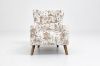 Picture of LUNORA Beige Accent Armchair/Sofa Chair with Floral Inner Seat
